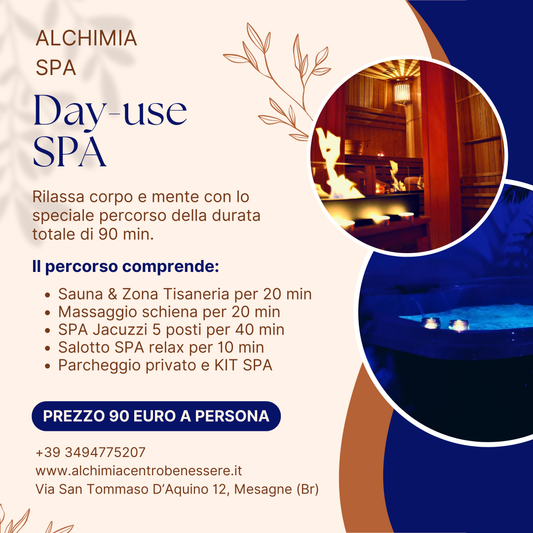 PACCHETTO DAY-USE SPA - ALCHIMIA GIFT