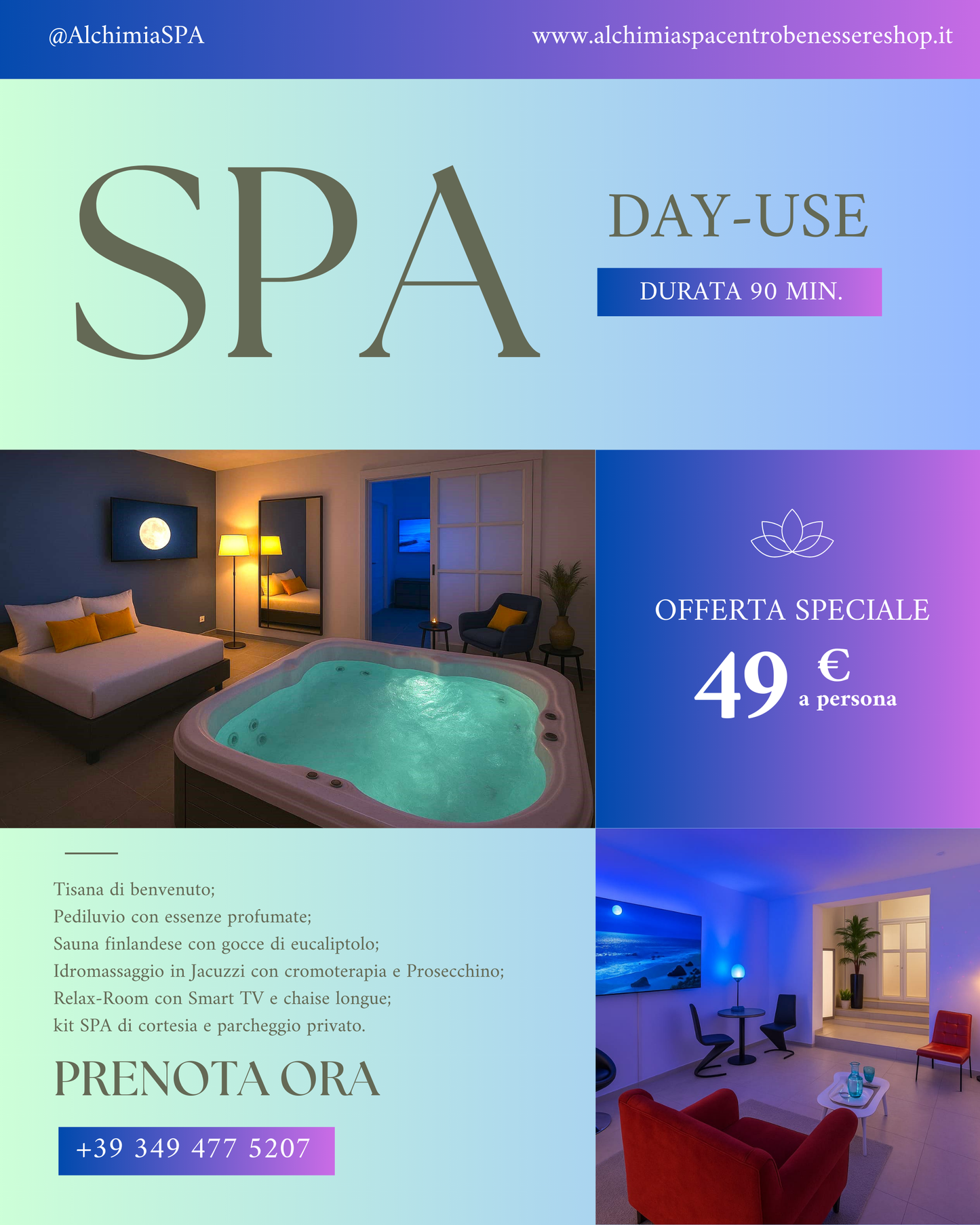 SUPER PROMO COPPIA: DAY-USE SPA CON SAUNA,JACUZZI & RELAX