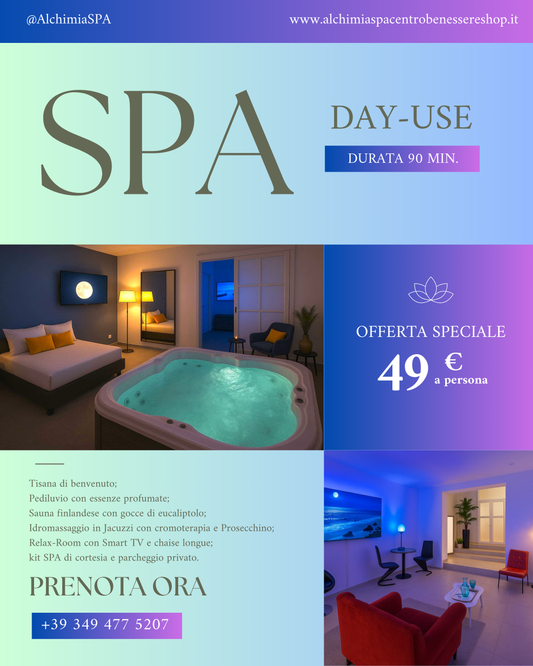 SUPER PROMO COPPIA: DAY-USE SPA CON SAUNA,JACUZZI & RELAX