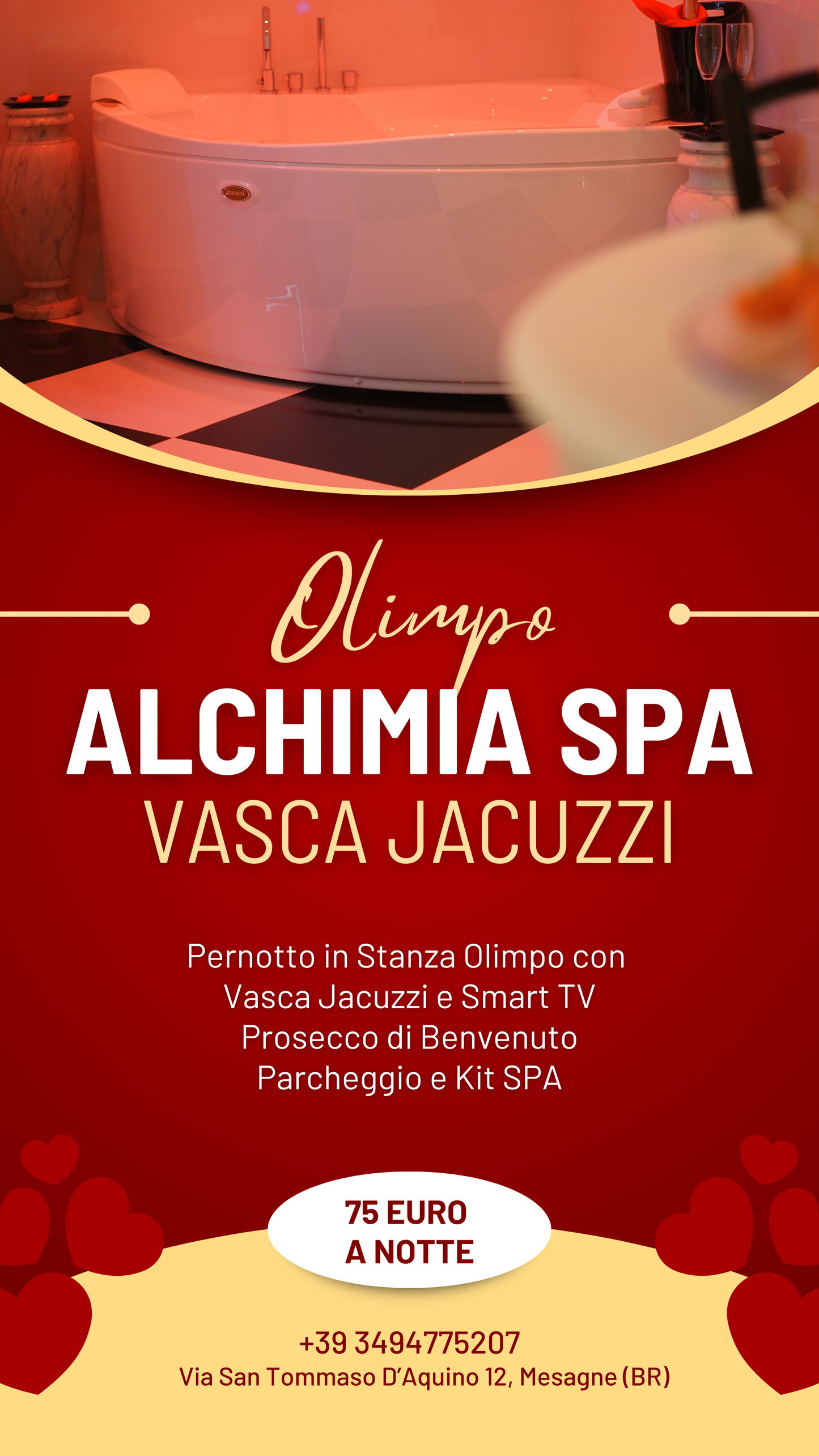 PROMO: PERNOTTO CON VASCA JACUZZI & PROSECCO IN OLIMPO ROOM